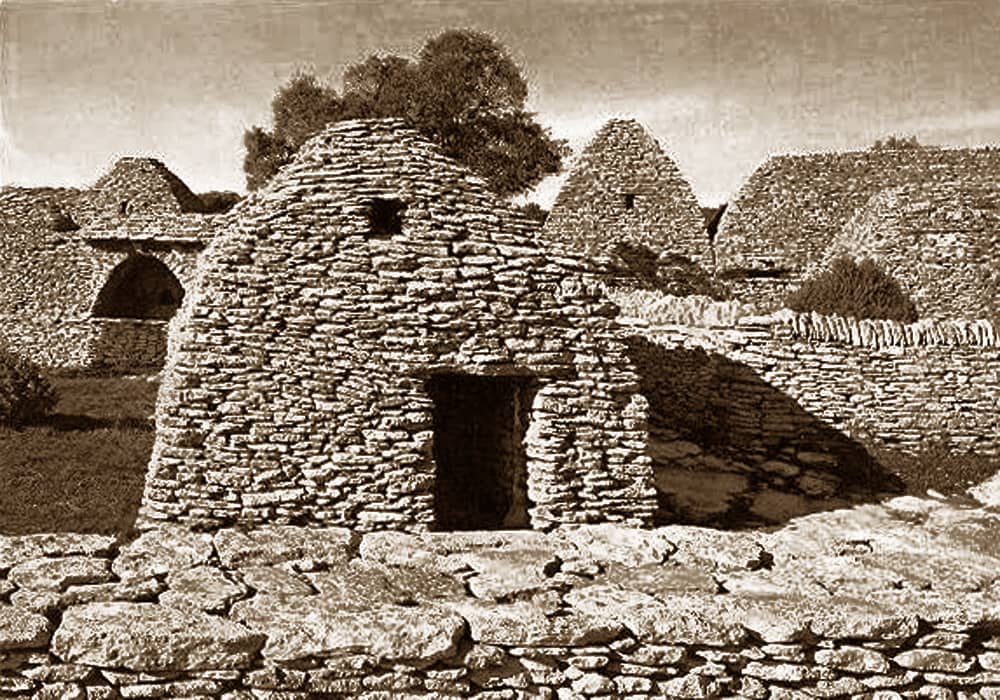 Le Village des Bories à Gordes, photographie ancienne
