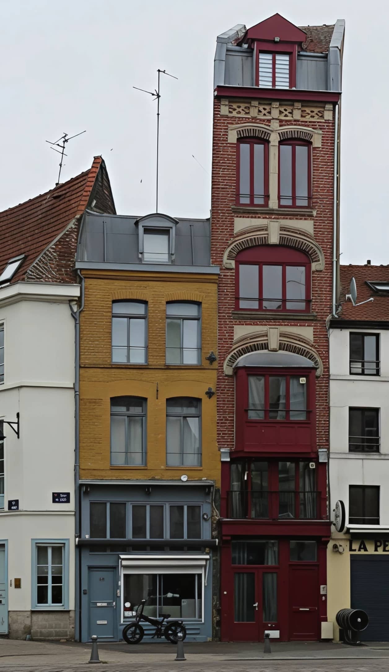 La Maison Haute à Lille, maison flamande étroite et haute de brique, place de Gand